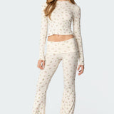 Bloom Baby Fold Over Flared Leggings