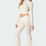 Bloom Baby Fold Over Flared Leggings