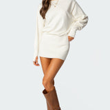 Eve Off Shoulder Knit Mini Dress