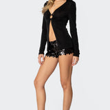 Sephira Sequin Micro Shorts