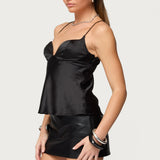 Jema Cupped Satin Effect Top