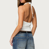 Niya V Neck Halter Top