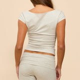 Esmarie Square Neck T Shirt