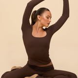 Hayden Square Neck Long Sleeve Top