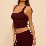 Linda Ribbed Scoop Neck Tank Top