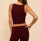 Linda Ribbed Scoop Neck Tank Top