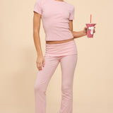 Ivanne Foldover Flared Trousers