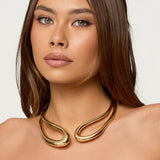 Abstract Cuff Choker Necklace