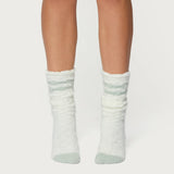 Stripey Fuzzy Scrunch Socks