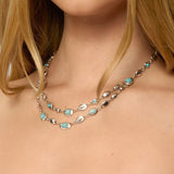 Mixed Gemstone Layered Necklace