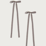 Gingham Bow Hair Clip Set