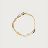 Layered Chain & Bead Bracelet