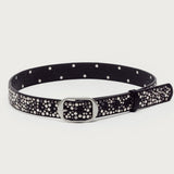 Zinia Studded Faux Leather Belt