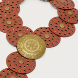 Faux Leather Western Disc Belt