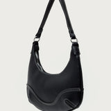 Contrast Stitch Faux Leather Bag