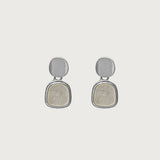 Iridescent Stone Dangle Earrings
