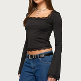 Kailin Lacey Flared Sleeve Top