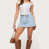 Shanice Denim Mini Skort
