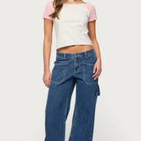 Liva Contrast Raglan T Shirt