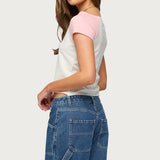 Liva Contrast Raglan T Shirt