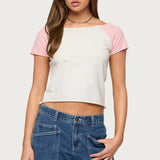 Liva Contrast Raglan T Shirt