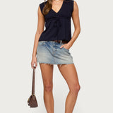 Rusanna V Neck Babydoll Top