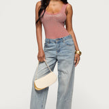 Angelita Rhinestone Sheer Mesh Bodysuit