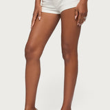 Studded Belt Denim Micro Shorts