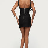 Cecilya Knit Bandage Mini Dress