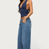 Blaire Polka Dot Halter Top