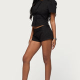 Thea Twill Low Rise Shorts