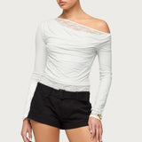 Layered Lacey Off Shoulder Top