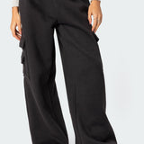 Wide Leg Cargo Joggers