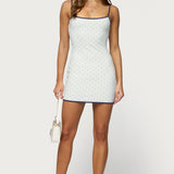 Rosalyna Polka Dot Mini Dress
