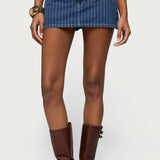 Camelia Denim Mini Skort