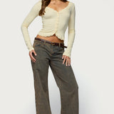 Gayle Lacey Button Up Top