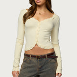 Gayle Lacey Button Up Top