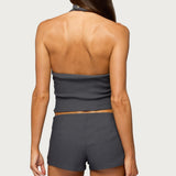Lirah Laced Up Halter Top