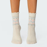 Bow & Heart Socks