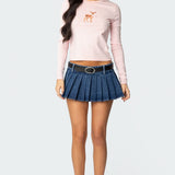 Bambi Bow Long Sleeve Top