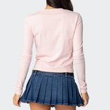 Bambi Bow Long Sleeve Top