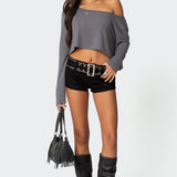 Cropped Off Shoulder Top
