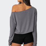 Cropped Off Shoulder Top