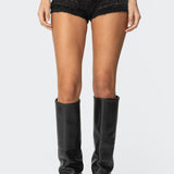 Maisley Sheer Lace Shorts