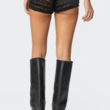 Maisley Sheer Lace Shorts