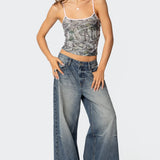 Camo Contrast Tank Top