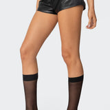 Alba Faux Leather Shorts