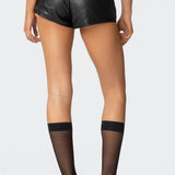 Alba Faux Leather Shorts
