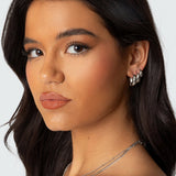 Chunky Hoop Earring Set