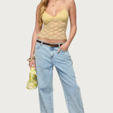 Eira Sheer Lace Tank Top